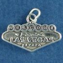 Gambling Welcome to Las Vegas Sign Sterling Silver Charm Pendant 3D Double Sided