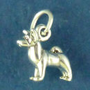 Chihuahua Dog Charm Sterling Silver Pendant