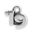 Graduation or Birthday Year 19 Sterling Silver Charm Pendant