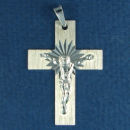 Sterling Silver Medium Christian Cross Pendant