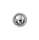 4mm Smooth Round Seamless Sterling Silver Bead with 1mm Hole Sold in Packages of 100 Pieces