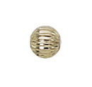 Corrugated Gold Filled Beads 4mm with 1mm Hole Sold in Packages of 10 Pieces