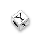 Sterling Silver Alphabet Beads Y 7mm Letter Beads