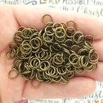 Bronze Open Jump Rings 8mm 18 Gauge Bulk pack of 200