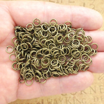 Open Jump Rings Bulk 6mm 18 Gauge Bulk pack of 250 Bronze Plated Iron