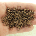 8mm Open Jump Rings Bulk 18 Gauge Heavy Copper Iron 1x8mm