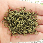 Split Rings 8mm 22 Gauge Bulk pack of 200 Bronze Plated