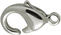 Antique Silver Tone Lobster Clasp Medium 7mm x 12mm