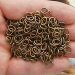 Copper Open Oval Jump Rings Wholesale 4x8mm 18 Gauge Bulk pack of 200