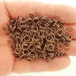 Split Rings 6mm 22 Gauge Bulk pack of 250 Copper Plated