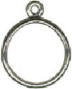 Charm Dangle Ring Sterling Silver Size 5