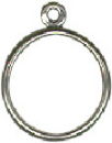 Charm Dangle Ring Sterling Silver Size 6