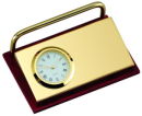 Card Holder with Clock in Wine