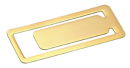 Rectangle Bookmark in Gold