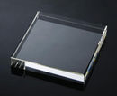 4 Inch Square Clear Crystal Paperweight