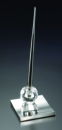Crystal and Silver Tone Pen Holder with Ball Point Pen
