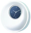 Silver Round Table Clock