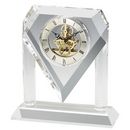 Diamond Shape Crystal Clock