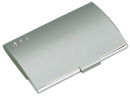 Matt Finish Card Case with Silver Accent