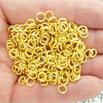 Gold Plated Open Jump Rings 6mm 18 Gauge Bulk pack of 200