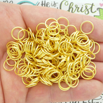 Gold Plated Open Jump Rings 10mm 18 Gauge Bulk pack of 200