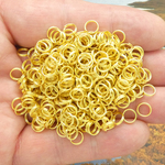 Split Rings 6mm 22 Gauge Bulk pack of 250 Gold Plated