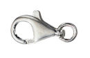 Sterling Silver Lobster Claw Trigger Clasp with Ring Large 10mm x 20mm