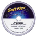 Soft Flex Wire .014 Dia 100Ft. Silver 21 Strand