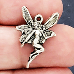 Fairy Charm in Antique Silver Pewter Small