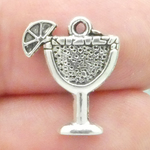 Margarita Charms Wholesale in Antique Silver Pewter