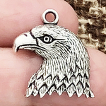 Eagle Charms Bulk in Silver Pewter