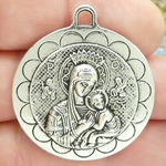 Our Lady of Perpetual Help Medal Bulk Silver Pewter