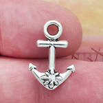 Small Anchor Charm Silver Pewter