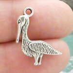 Pelican Charms Bulk in Silver Pewter