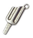Bar of Ice Cream Charm in Antique Silver Pewter