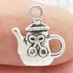 Silver Teapot Charms Wholesale in Pewter