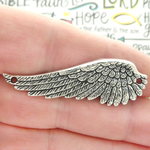 Angel Wing Pendant Wholesale Silver Pewter