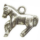 Horse Charm Antique Silver Pewter