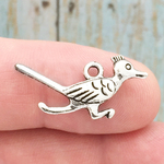 Roadrunner Charms Wholesale in Silver Pewter