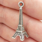 Eiffel Tower Charms Wholesale in Silver Pewter