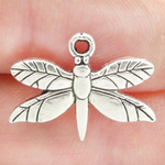 Dragonfly Charms Wholesale Antique Silver Pewter Small
