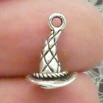 Witch Hat Charms Wholesale Silver Pewter  Halloween Jewelry