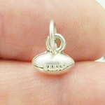 Football Charms Wholesale Antique Silver Pewter Small