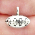 Football Charms Wholesale Antique Silver Pewter