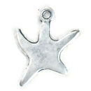 Dancing Star Charm in Antique Silver Pewter