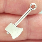 Axe Charm 3D in Antique Silver Pewter