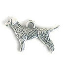 Pointer Dog Charm in Antique Silver Pewter