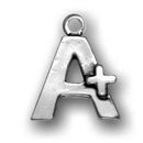 A Plus Teacher Charm Album Antique Silver Pewter
