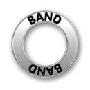 Affirmation Ring Band Charm in Antique Silver Pewter