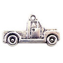 Pickup Truck Charm in Antique Silver Pewter